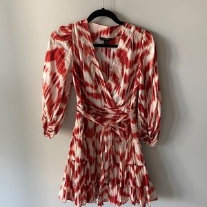 Banana republic, red and white dress